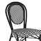 Flash Furniture Lourdes Thonet French Bistro Stacking Chair, Black and White PE Rattan and Black Aluminum Frame SDA-AD642002S-BKWH-BK-GG - alternate 7